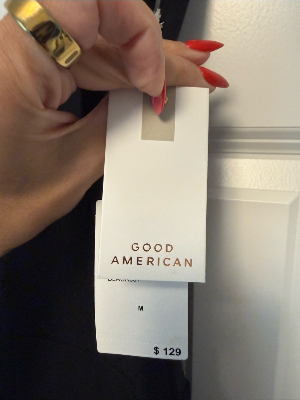 Good American Black Wide-Leg Sleeveless Jumpsuit - Picture 4 of 4